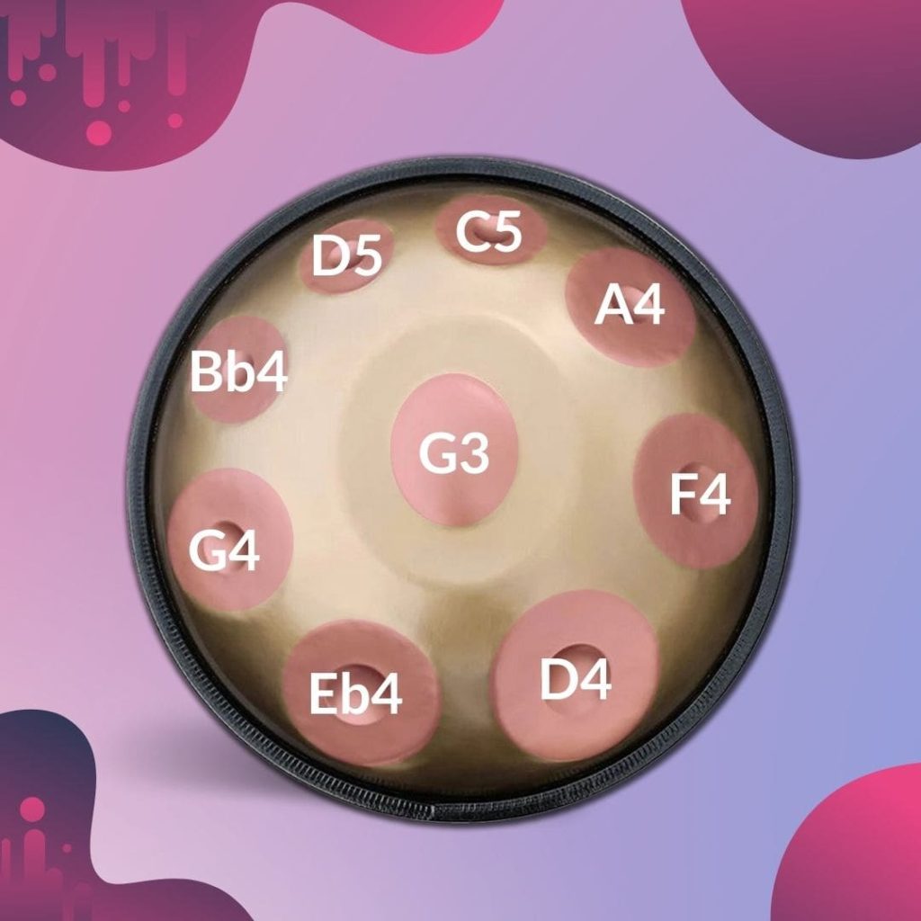 Visuel Mini Handpan Doré - Sol Mineur